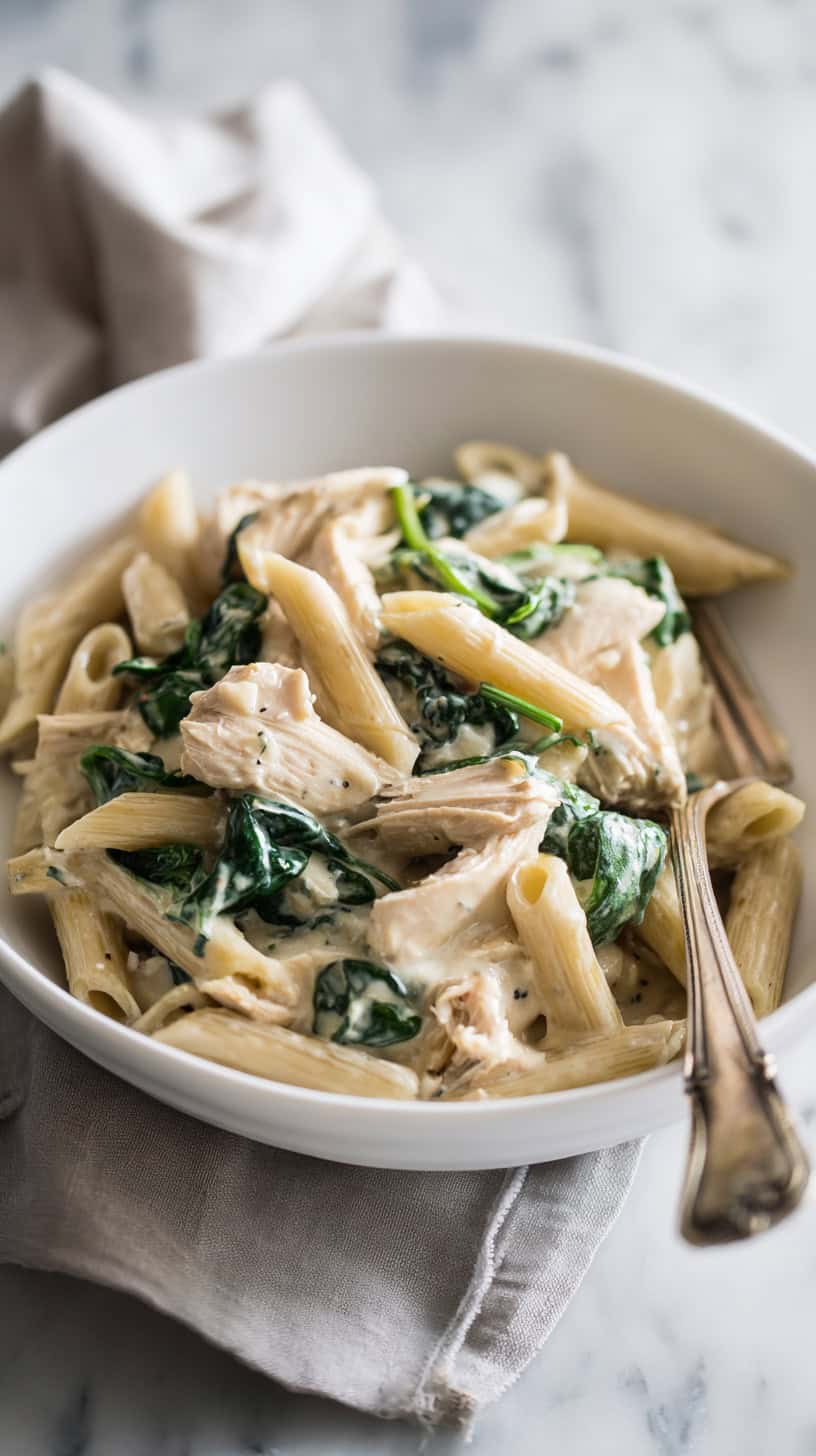 12 One-Pot Pasta Dinners for Busy Weeknights (No Draining Required) 27 Creamy Chicken Spinach Pasta