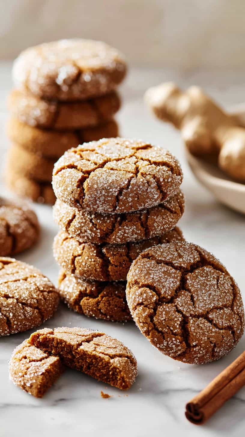 25 Gluten-Free Holiday Baking Recipes for Busy Moms 52 Crispy Gingersnaps with Soft Centers