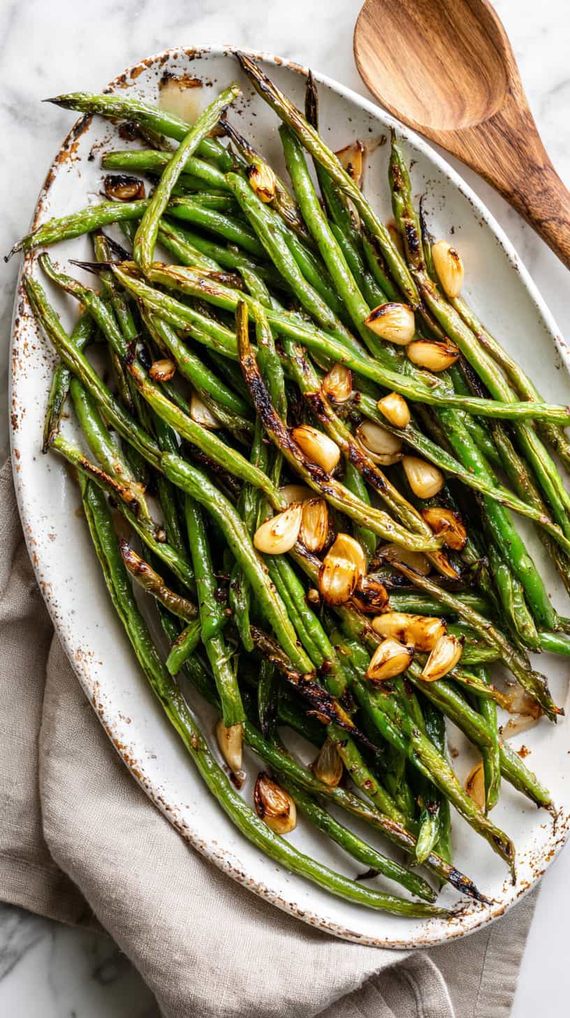 30 Keto-Friendly Side Dishes for Busy Moms 90 Garlic Roasted Green Beans