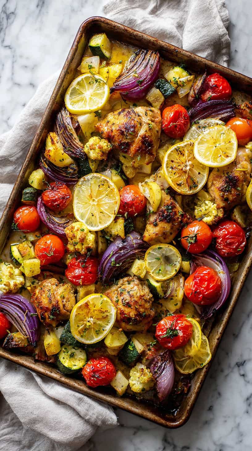 25 Sheet Pan Dinners That Make Cleanup a Breeze 58 Greek Chicken Veggies