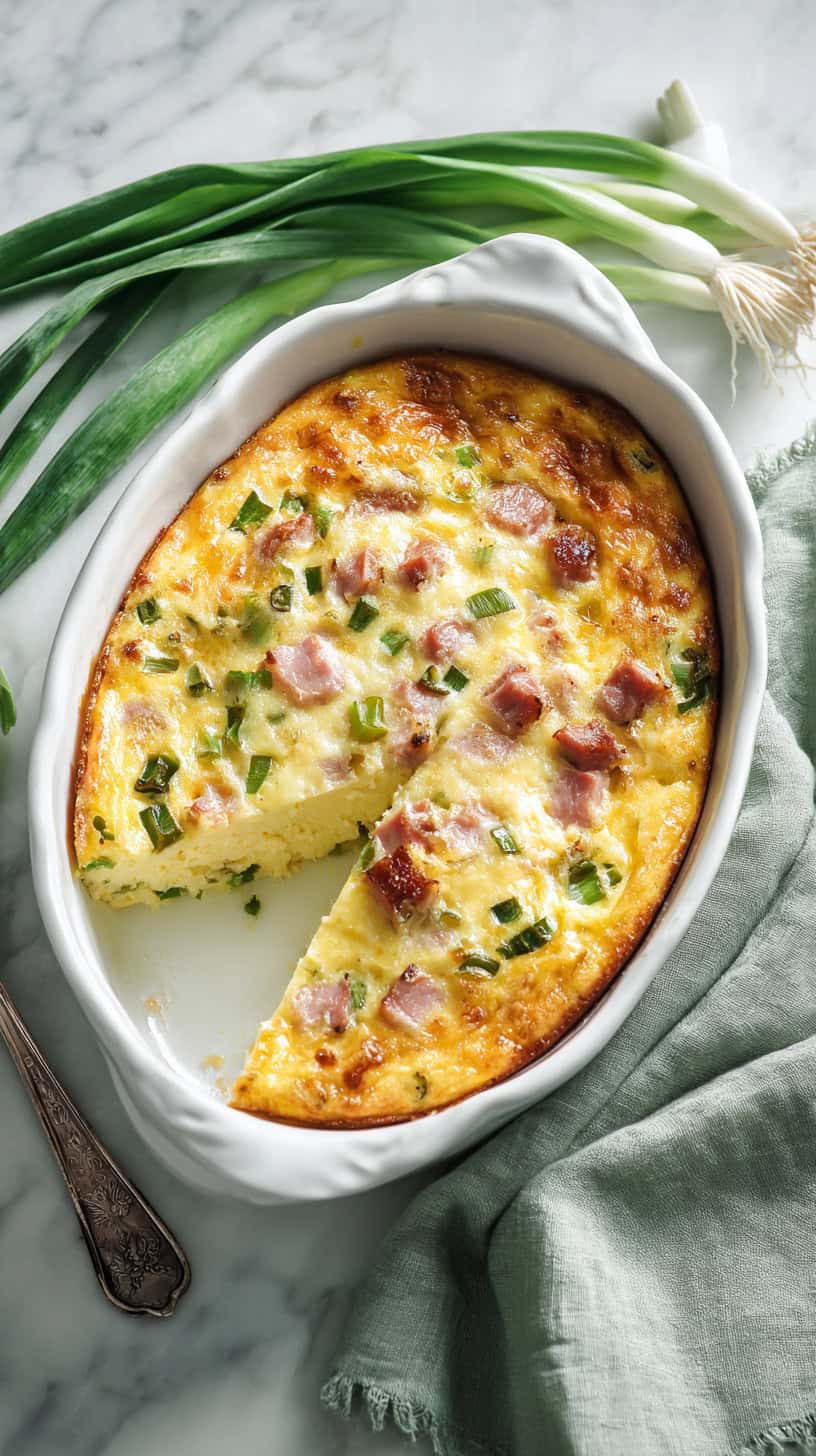 15 Breakfast Casseroles You Can Prep the Night Before 36 Ham and Green Onion Casserole