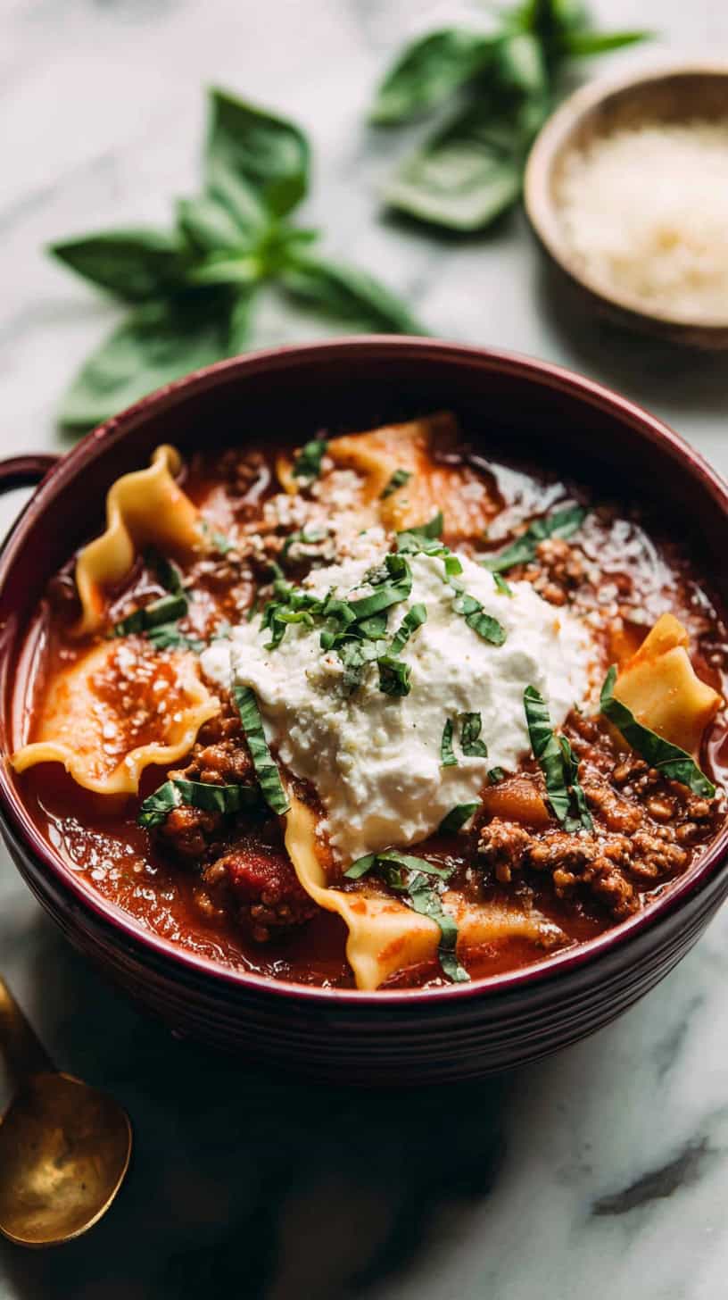 25 Dump-and-Go Slow Cooker Soups for Chilly Nights 70 Lasagna Soup