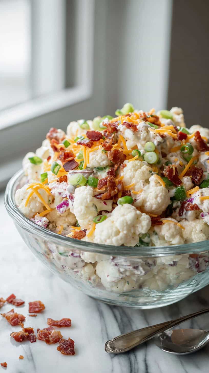 30 Keto-Friendly Side Dishes for Busy Moms 87 Loaded Cauliflower Salad