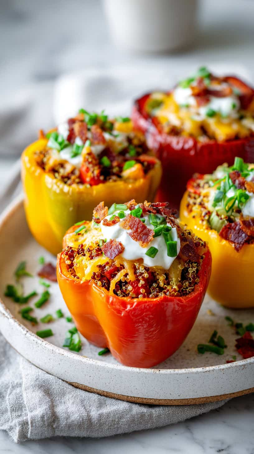 15 Loaded Baked Potato Alternatives for Busy Moms 43 Loaded Veggie Stuffed Peppers