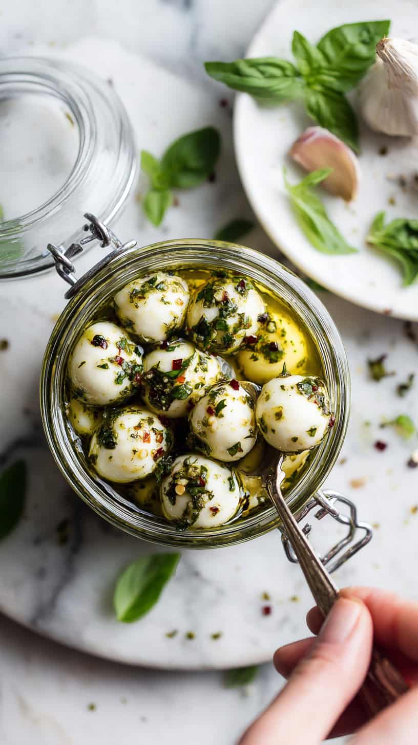 30 Keto-Friendly Side Dishes for Busy Moms 78 Marinated Mozzarella Balls