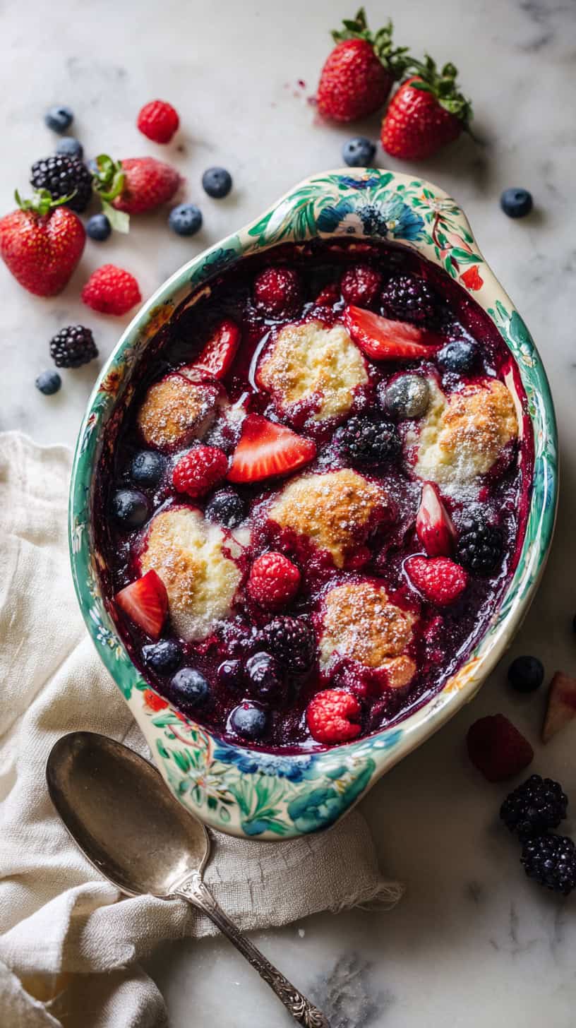 15 Old-Fashioned Fruit Cobblers That Smell Amazing 40 Mixed Berry Cobbler