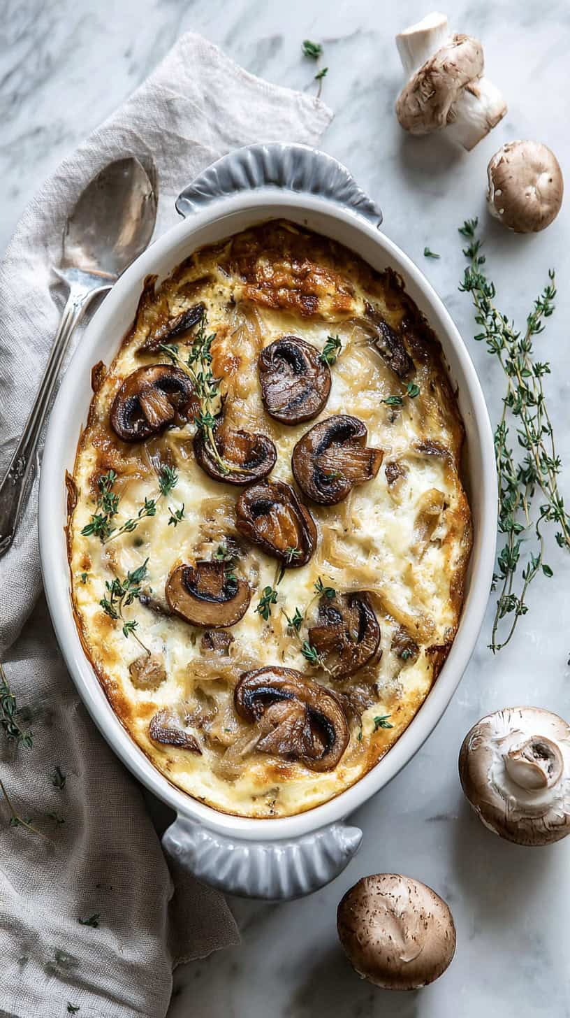 15 Breakfast Casseroles You Can Prep the Night Before 41 Mushroom and Onion Egg Bake