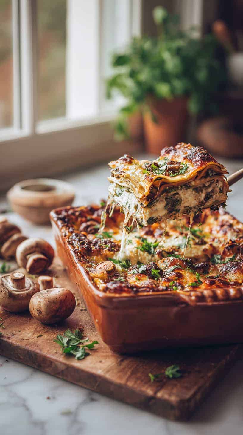 20 Easy Lasagna Recipes for Feeding a Crowd 11 Mushroom Veggie Lasagna