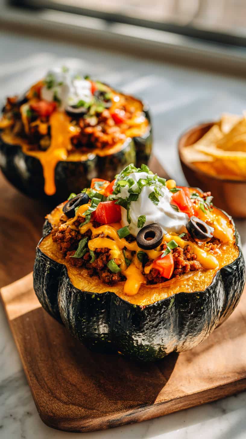 15 Loaded Baked Potato Alternatives for Busy Moms 46 Nacho Cheese Acorn Squash