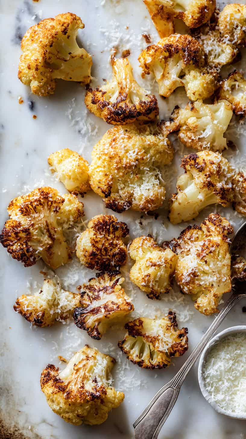 30 Keto-Friendly Side Dishes for Busy Moms 79 Parmesan Roasted Cauliflower