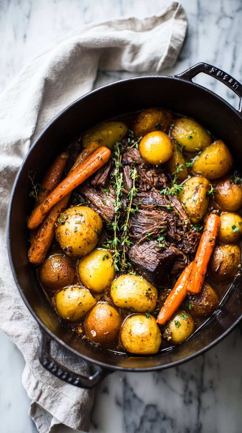 20 Easy Slow Cooker Pot Roast Recipes for Busy Moms 44 Potato Carrot Roast