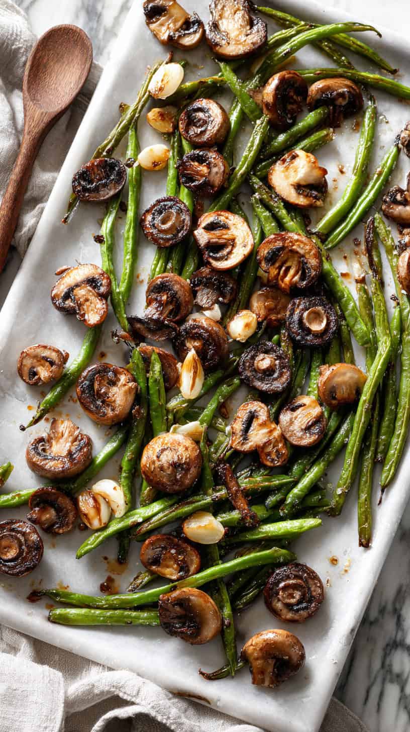 30 Keto-Friendly Side Dishes for Busy Moms 81 Roasted Green Beans Mushrooms