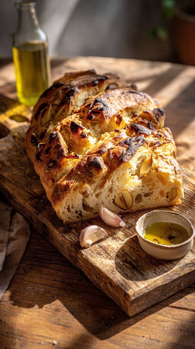 20 Rustic Bread Recipes You Can Make Without a Bread Machine 48 Rustic Garlic Loaf
