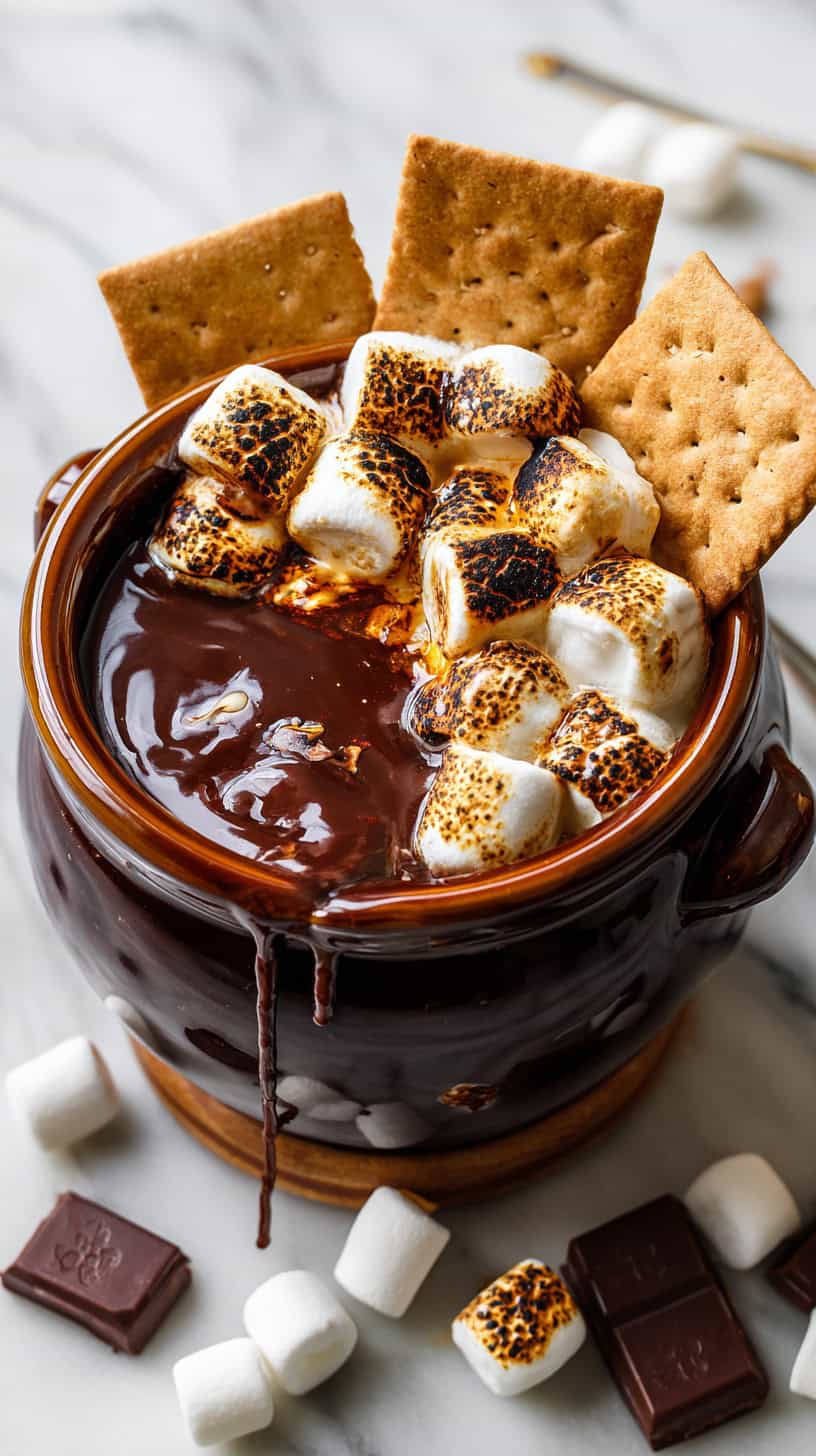 15 Slow Cooker Dips That Will Be the Hit of the Party 46 Smores Fondue