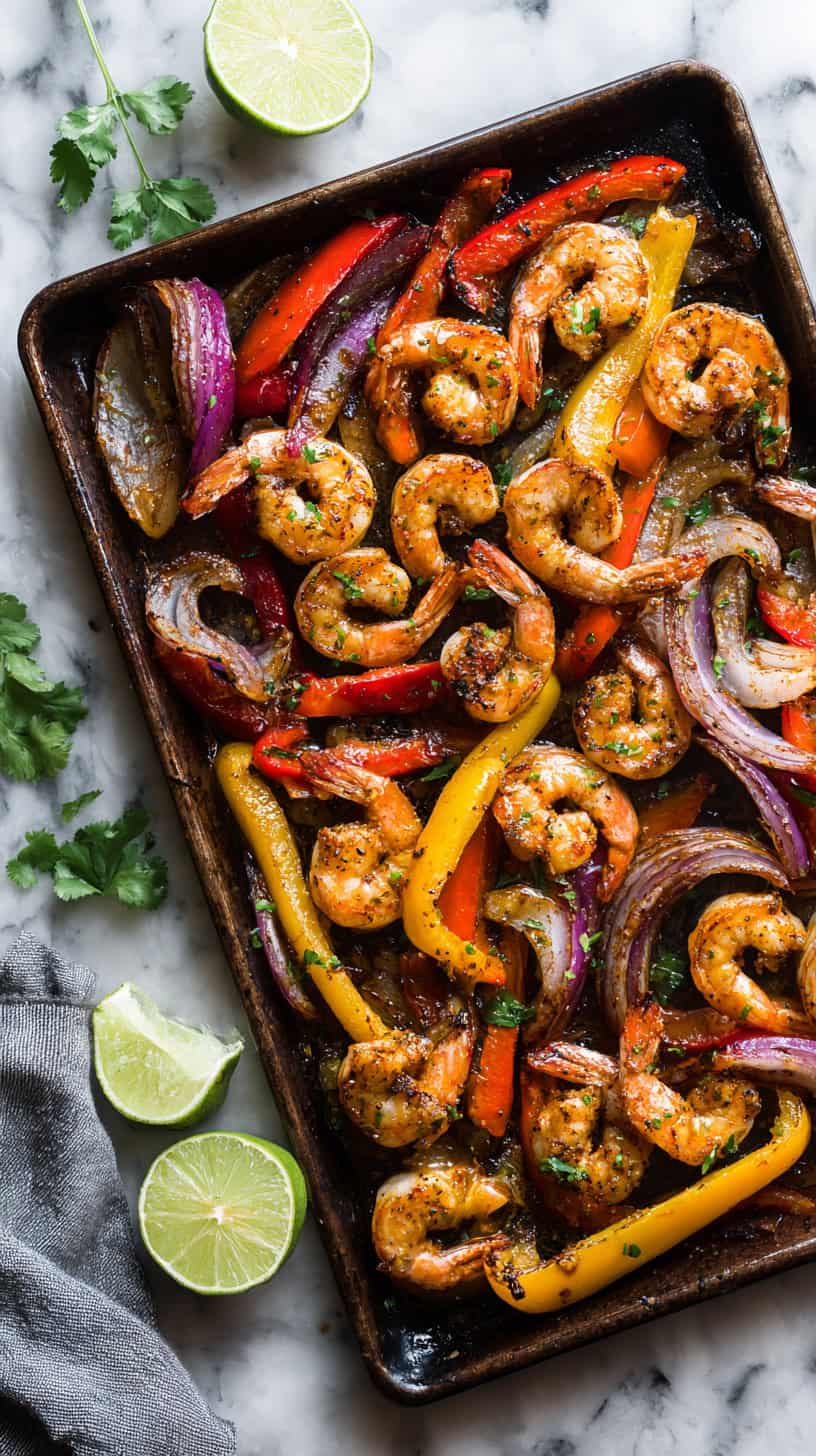25 Sheet Pan Dinners That Make Cleanup a Breeze 54 Spicy Shrimp Fajitas