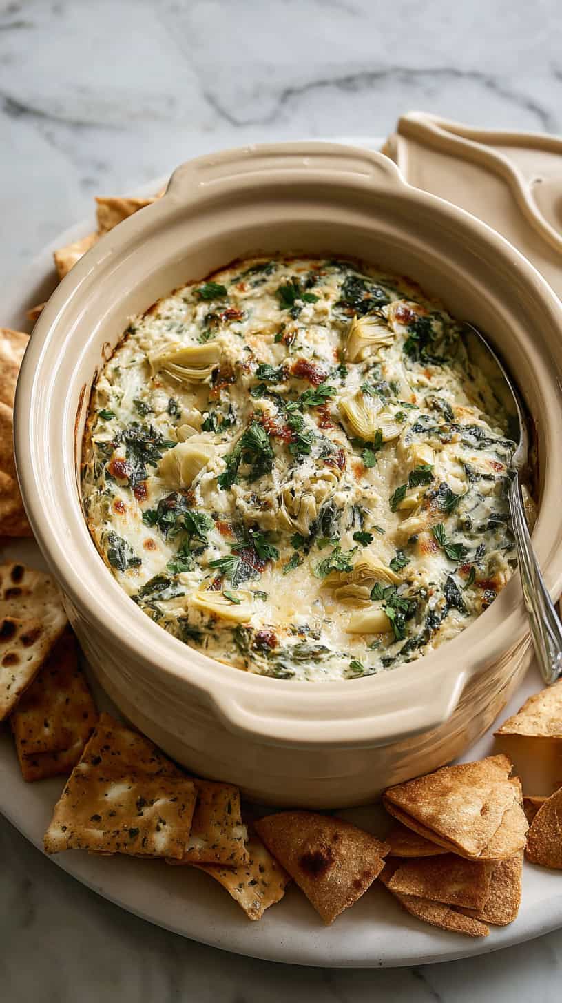 15 Slow Cooker Dips That Will Be the Hit of the Party 38 Spinach Artichoke Dip