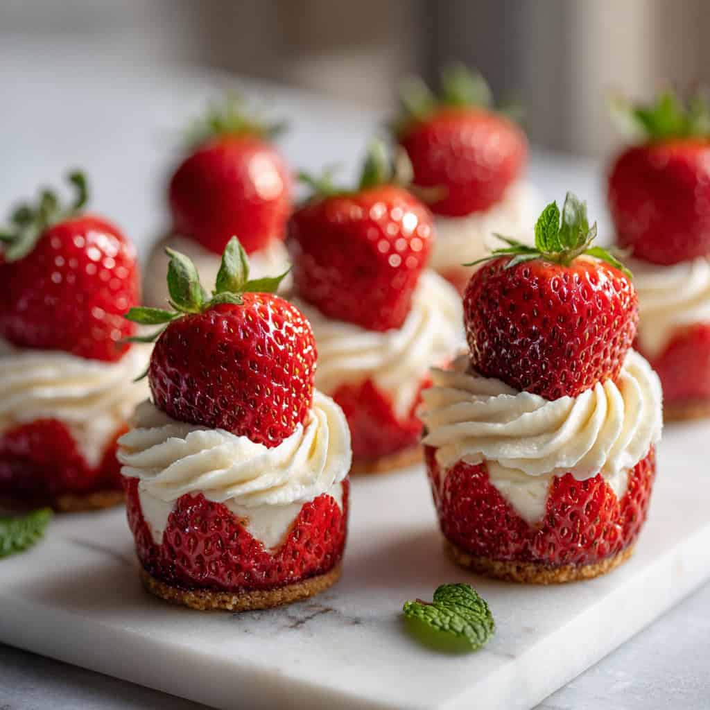 20 5-Ingredient Desserts for When You Need a Sweet Treat Fast 52 Strawberry Cheesecake Bites