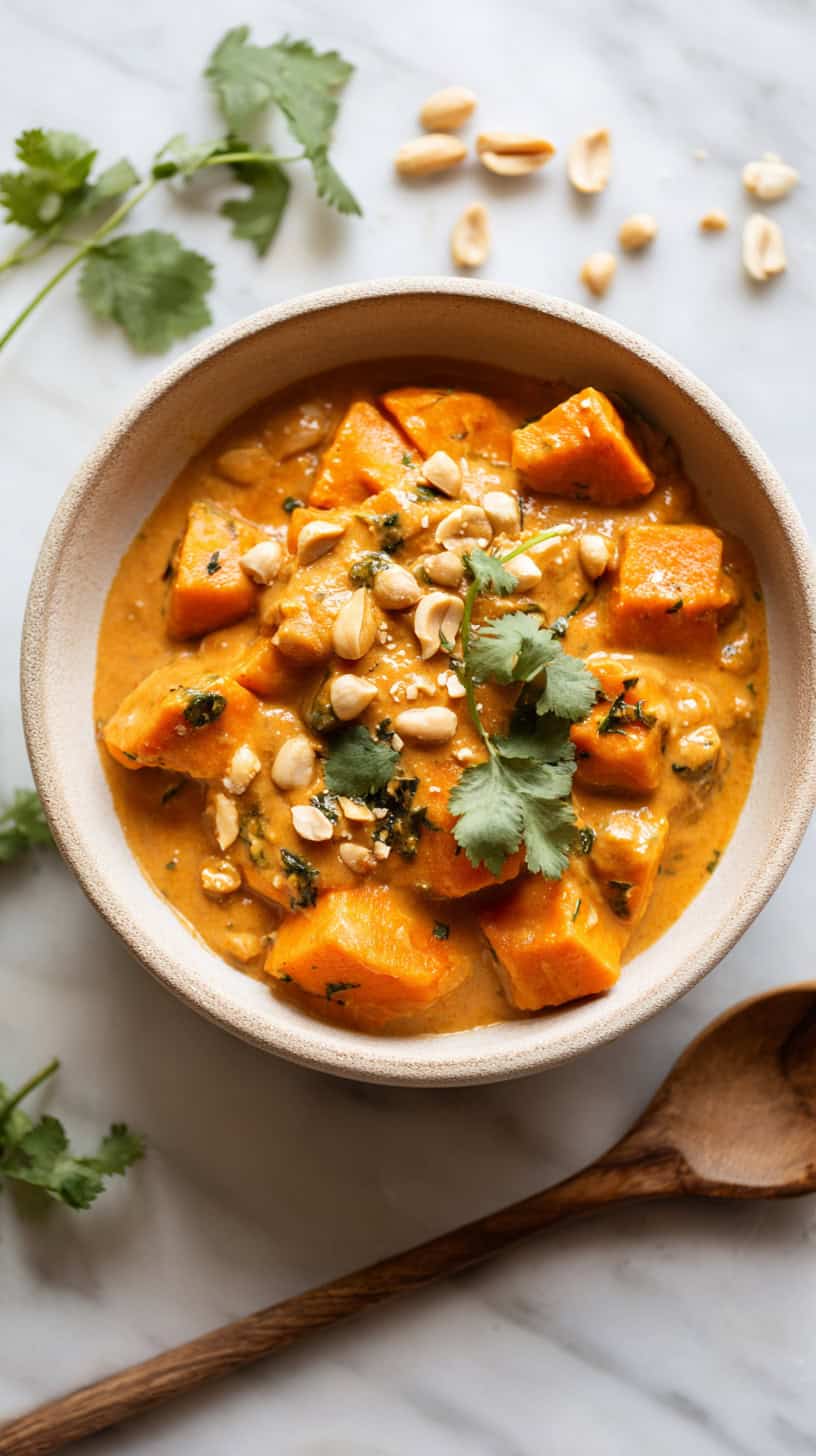 Sweet Potato and Peanut Curry