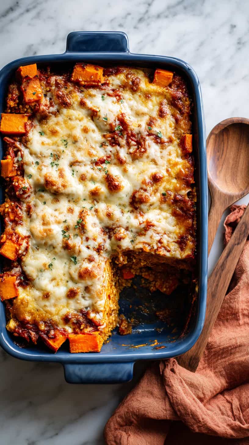 Sweet Potato Quinoa Enchilada Bake
