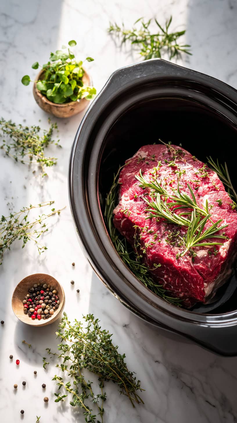 20 Easy Slow Cooker Pot Roast Recipes for Busy Moms 43 Thyme Rosemary Roast