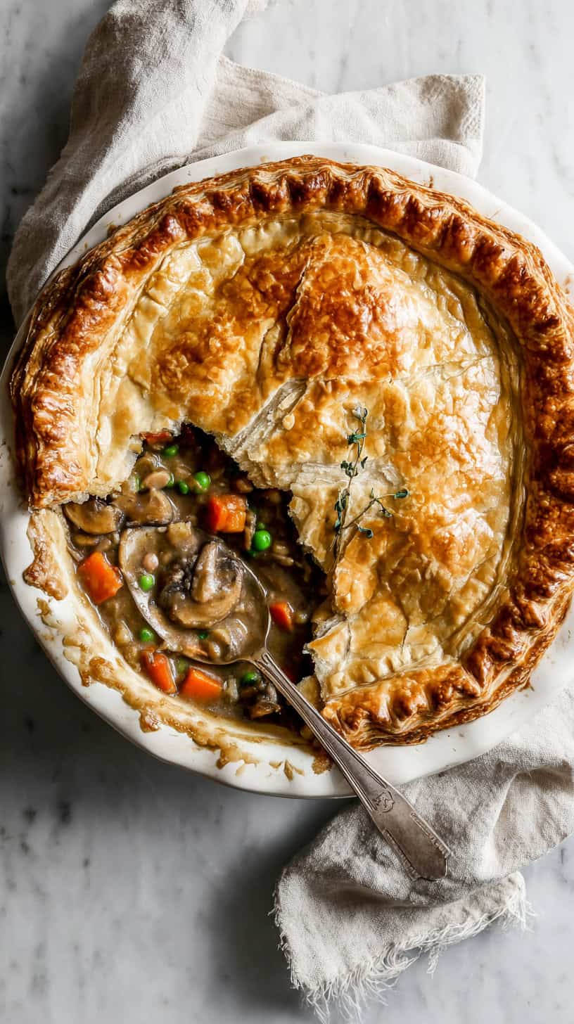 Vegan Pot Pie with Lentils