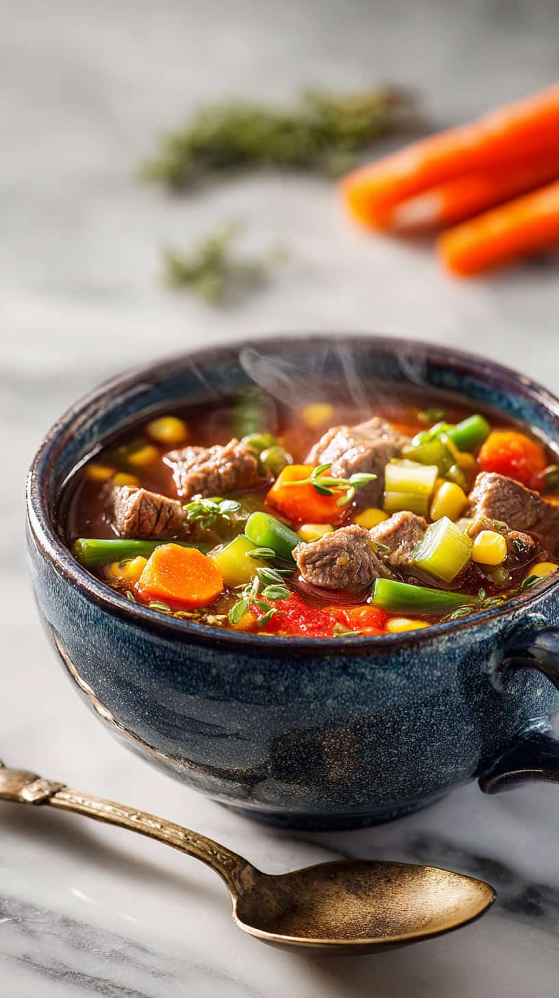 25 Dump-and-Go Slow Cooker Soups for Chilly Nights 74 Vegetable Beef Soup