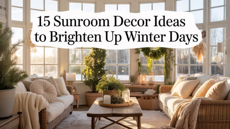 15 Sunroom Decor Ideas to Brighten Up Winter Days