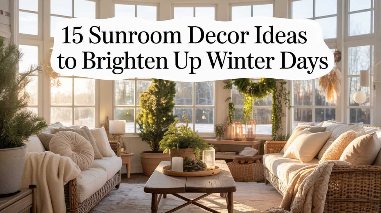 15 Sunroom Decor Ideas to Brighten Up Winter Days 2