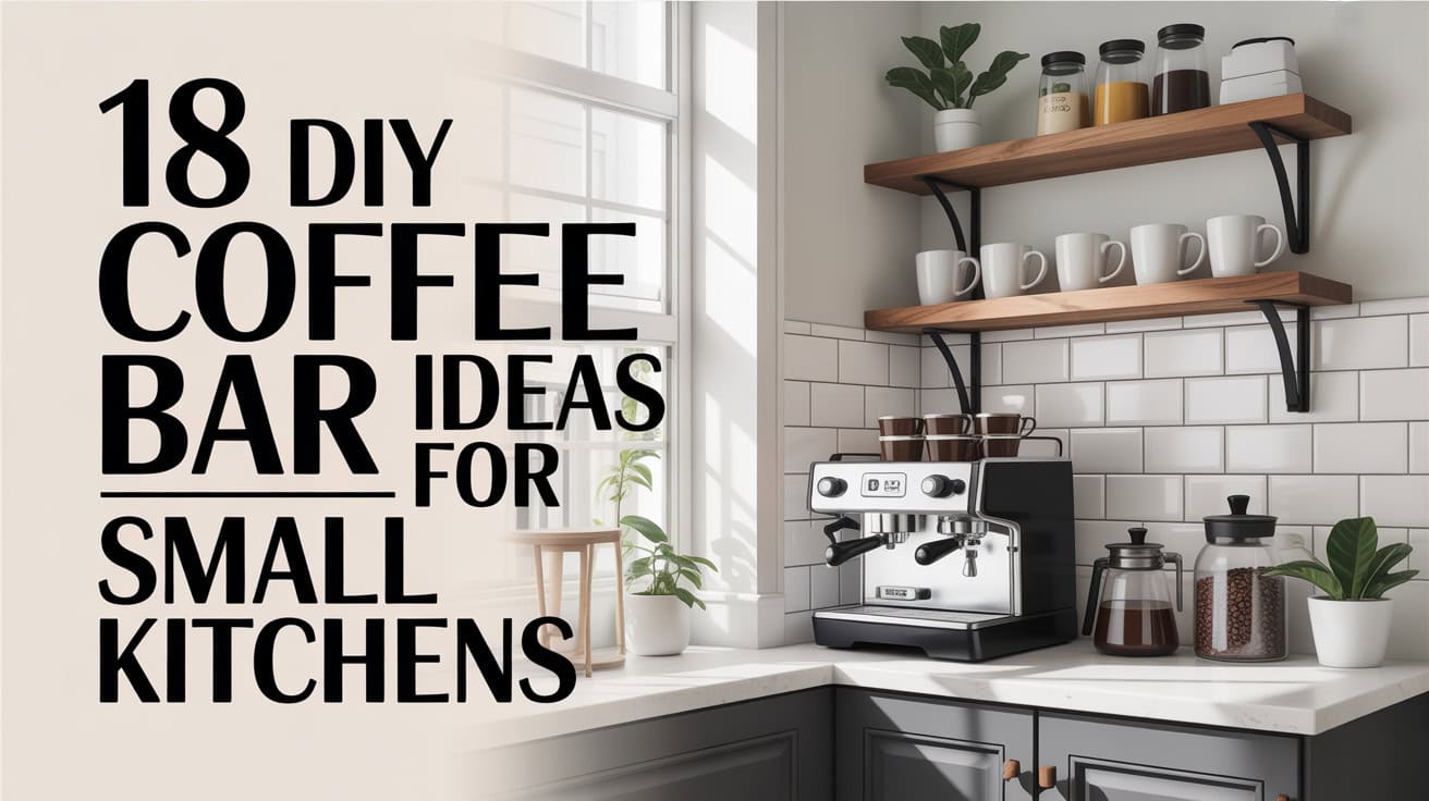 18 DIY Coffee Bar Ideas for Small Kitchens 1