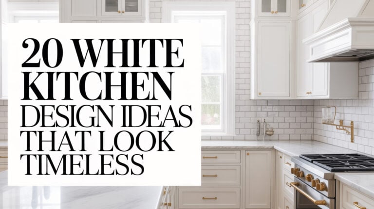 20 Timeless White Kitchen Ideas for Busy Moms