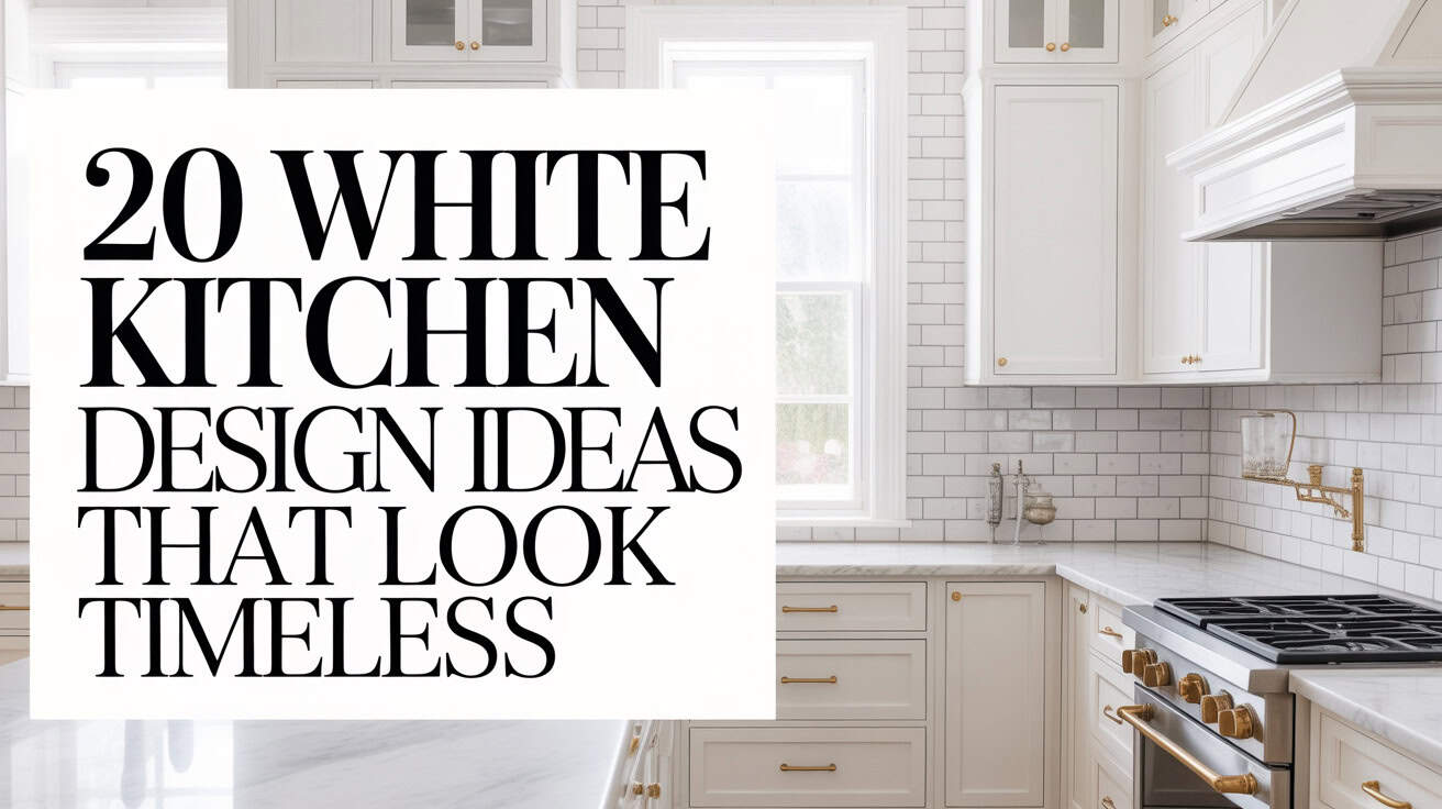 20 Timeless White Kitchen Ideas for Busy Moms 2