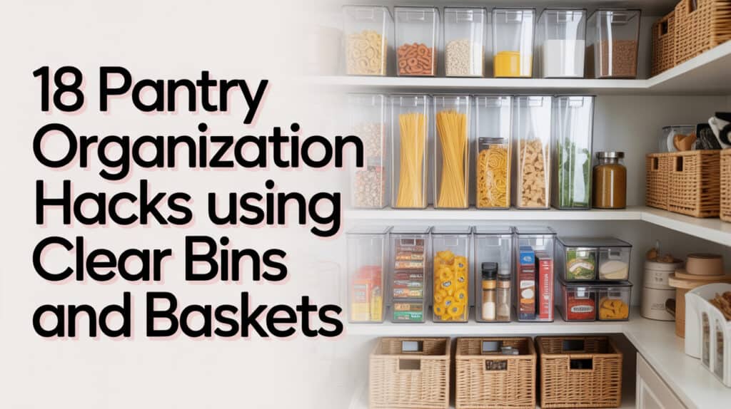 18 Pantry Organization Hacks Using Clear Bins and Baskets