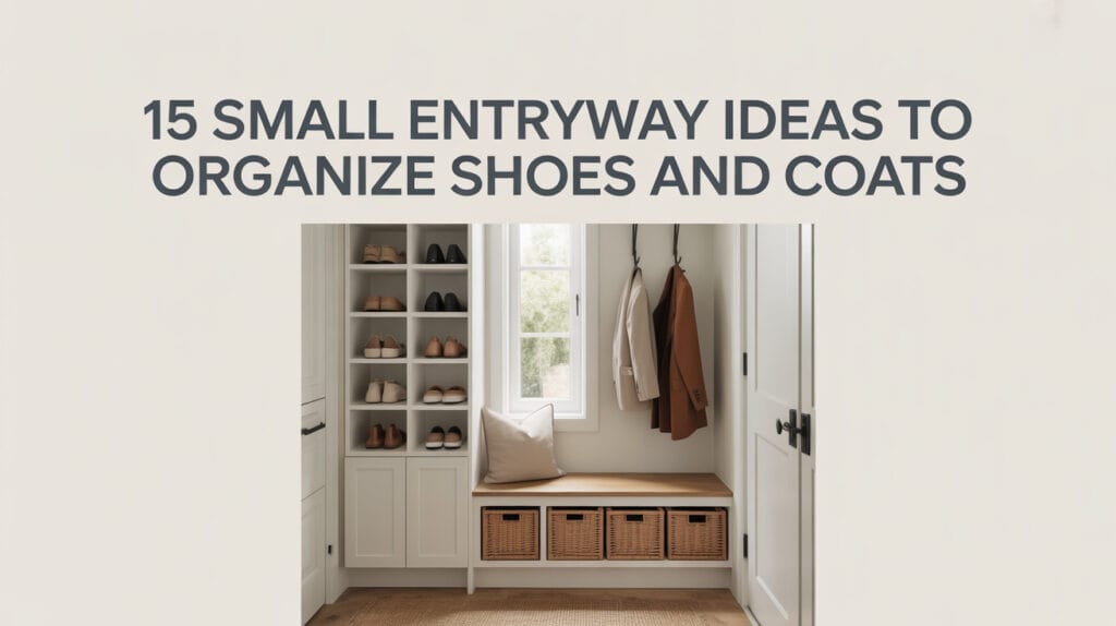 15 Small Entryway Ideas to Organize Shoes and Coats