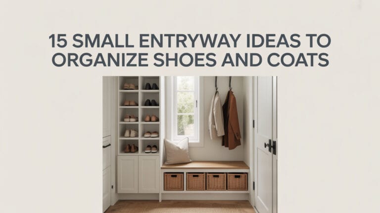 15 Small Entryway Ideas to Organize Shoes and Coats