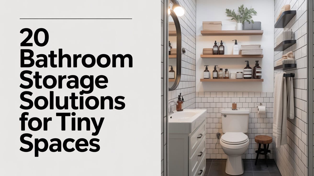20 Bathroom Storage Solutions for Tiny Spaces 1