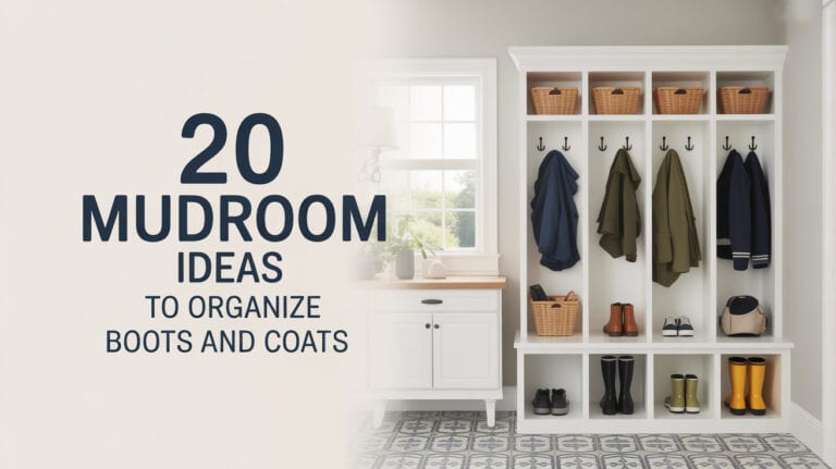20 Mudroom Ideas to Organize Boots and Coats