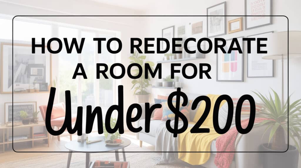 15 Budget Room Redecorating Ideas Under $200