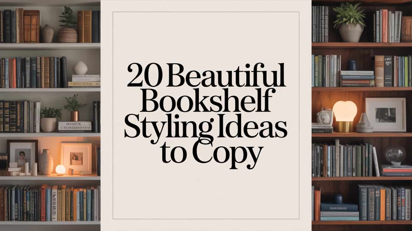 20 Beautiful Bookshelf Styling Ideas to Copy 5