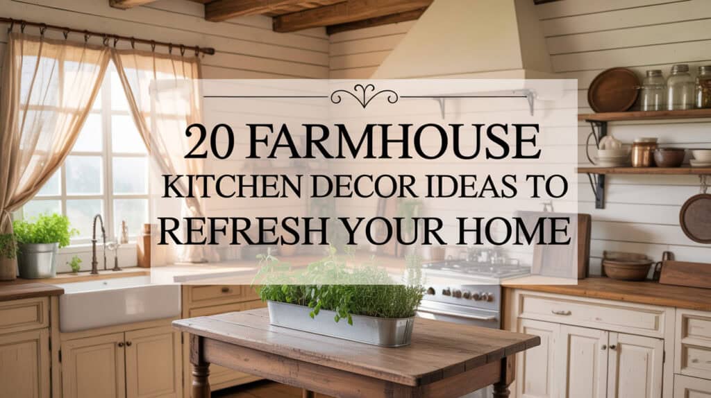 20 Farmhouse Kitchen Decor Ideas to Refresh Your Home