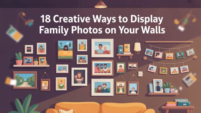 18 Creative Ways to Display Family Photos on Your Walls