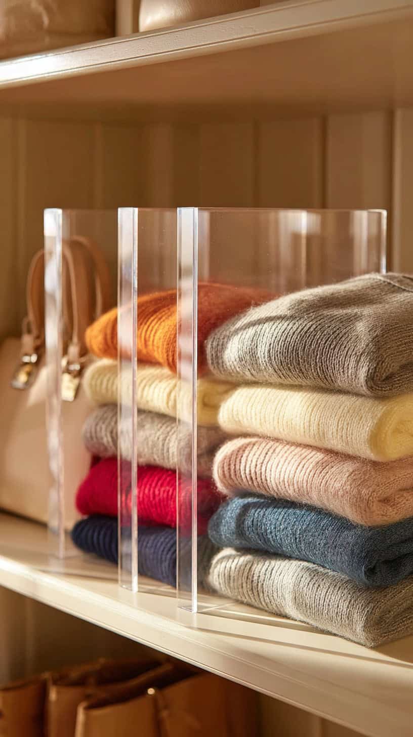 20 Small Closet Organization Ideas to Maximize Space 96 Clear Shelf Dividers for Organization