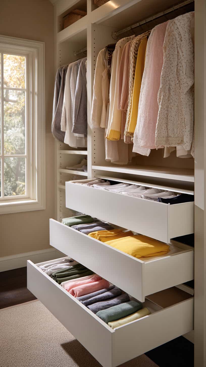 20 Small Closet Organization Ideas to Maximize Space 92 Closet Drawer Systems for Essentials