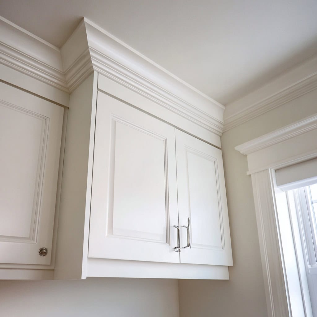 20 Genius Laundry Room Makeovers That Save Space 106 Crown Molding Cabinet Finishes