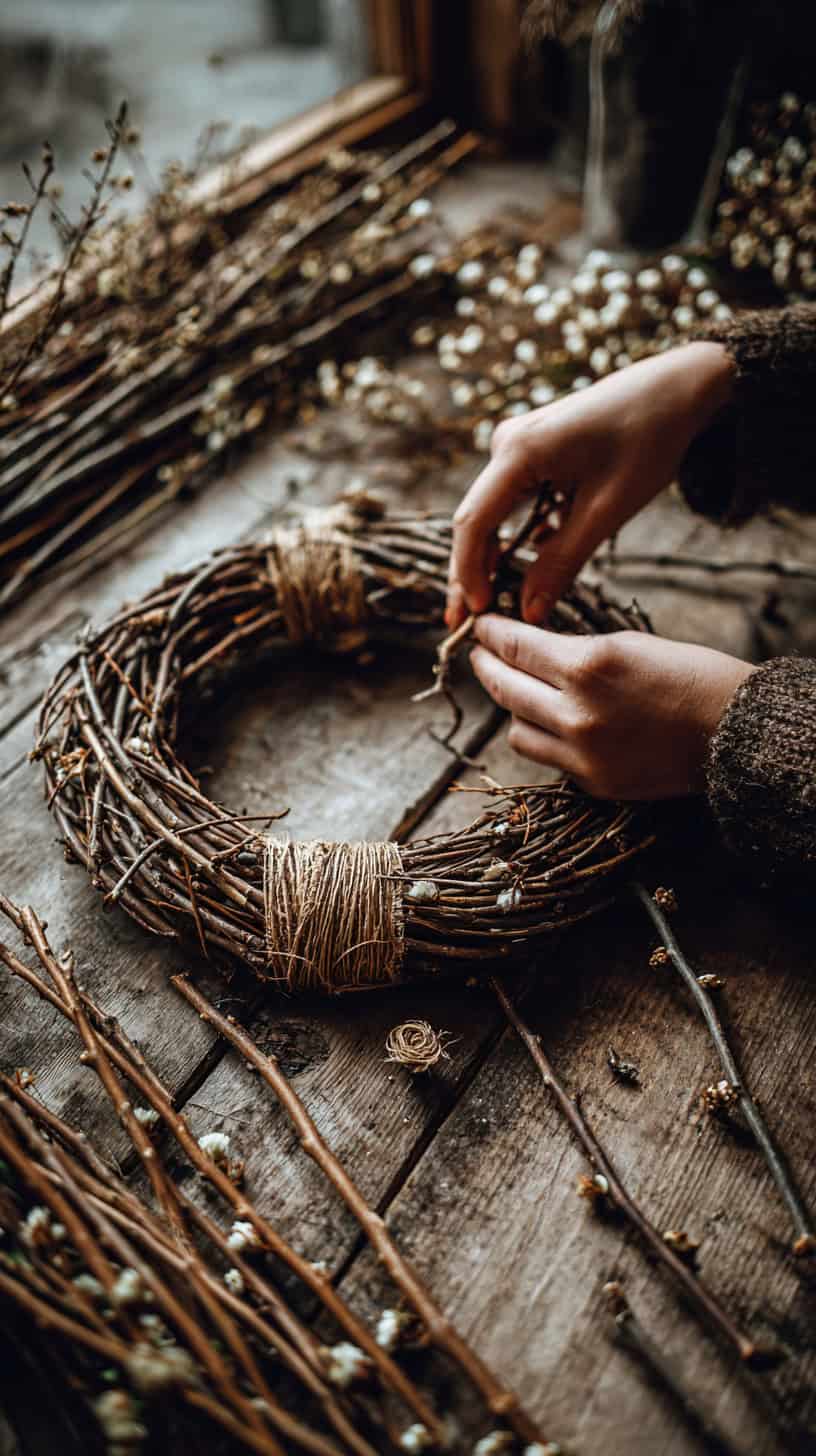 20 Winter Wreath Ideas That Aren't Christmas Themed 104 DIY Twig Wreath