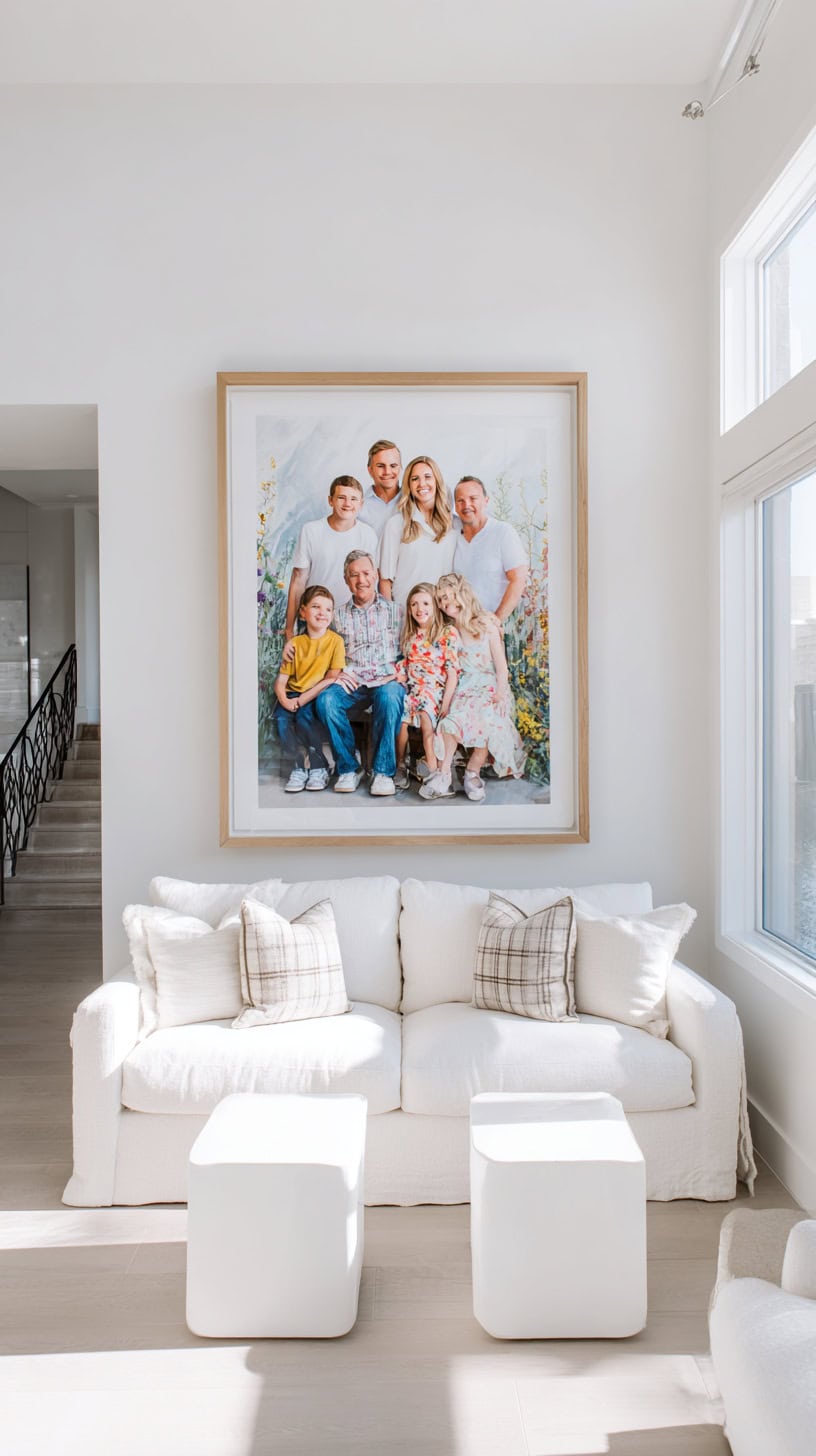 18 Creative Ways to Display Family Photos on Your Walls 78 Extra Large Wall Frames