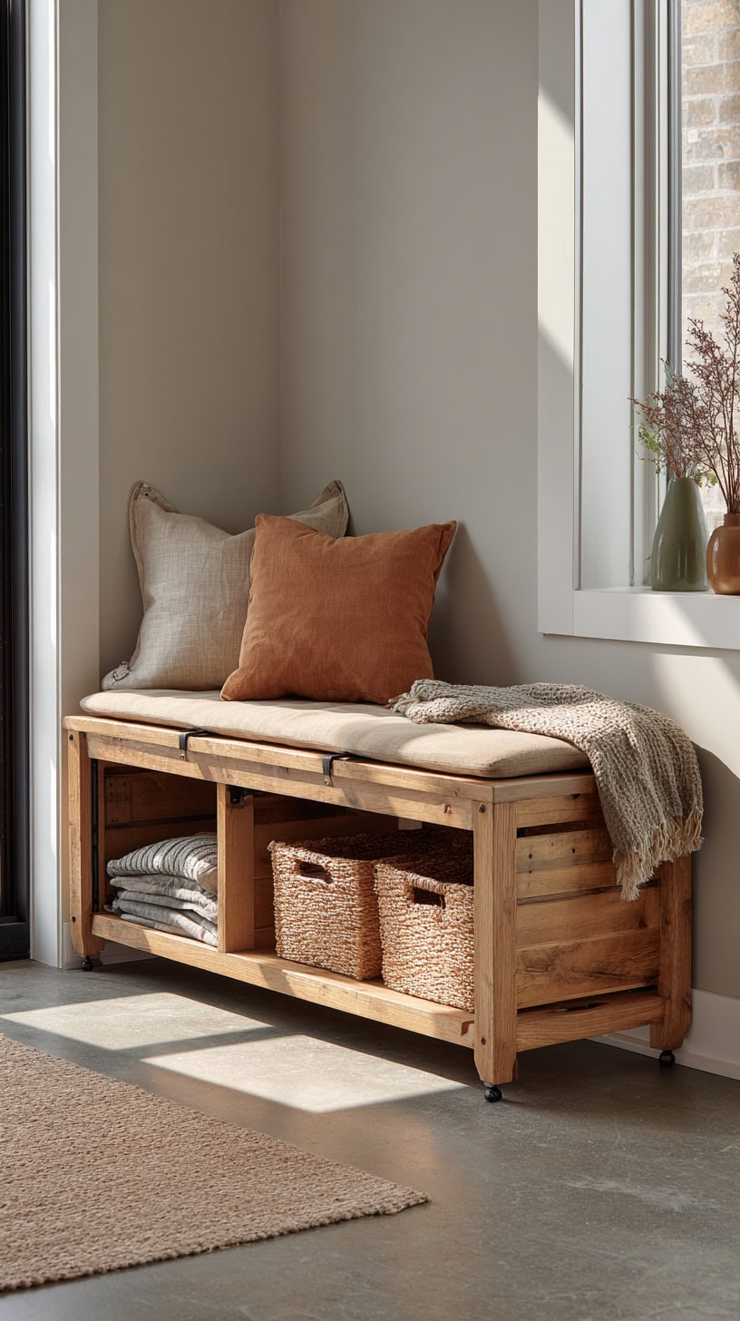 20 Mudroom Ideas to Organize Boots and Coats 118 Flexible Furniture Bench
