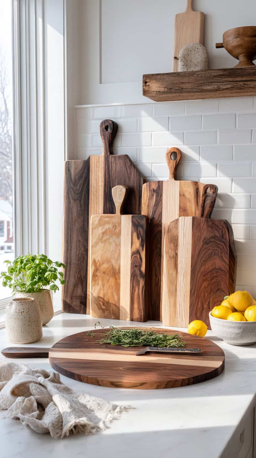 20 Farmhouse Kitchen Decor Ideas to Refresh Your Home 115 Handcrafted Cutting Boards