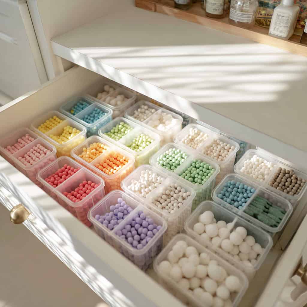 20 Genius Laundry Room Makeovers That Save Space 86 IKEA Bins for Cabinet Organization