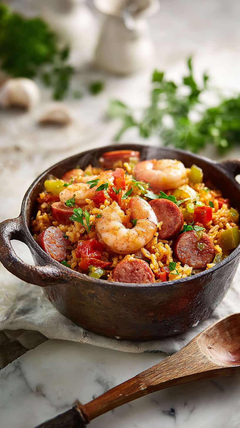 10 Easy Dinner Party Menus That Don't Stress You Out 24 Jambalaya Rice Pot