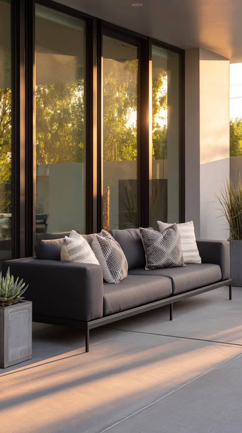 20 Patio Furniture Layouts to Start Planning for Spring 88 Low Arm Streamlined Sofa